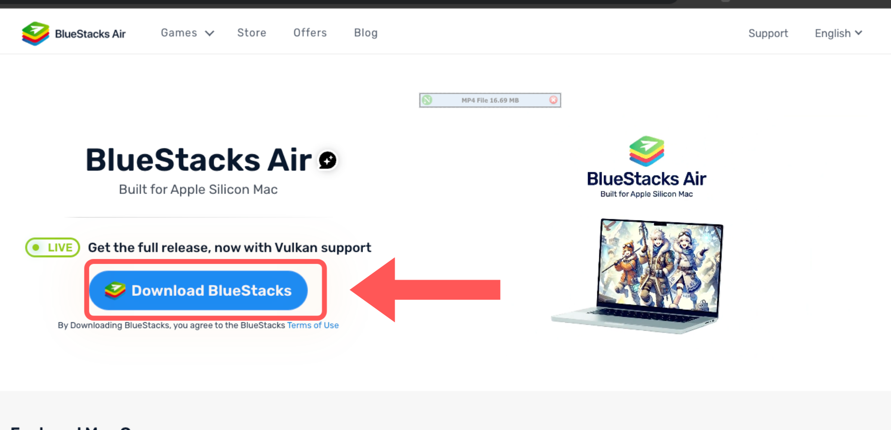Netflix Mod APK for Mac - BlueStacks Mac download option