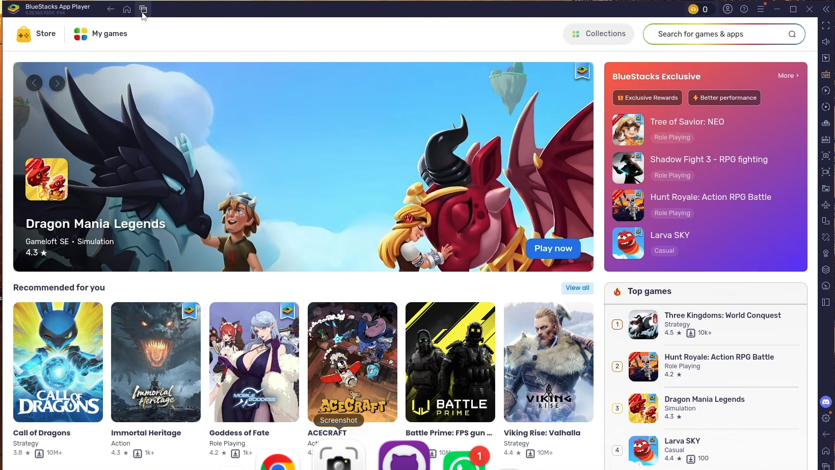 Netflix Mod APK on Windows - BlueStacks main interface home screen