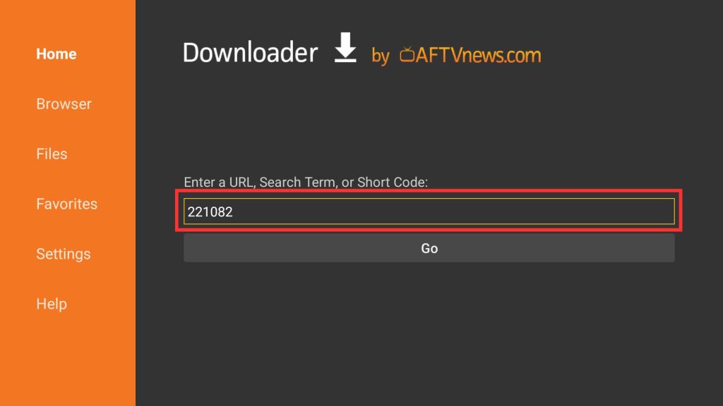 Enter code to download Netflix Mod APK on TV