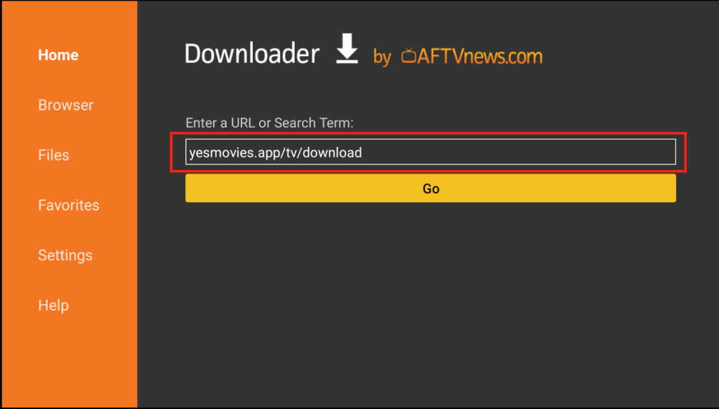 Enter URL to install Netflix Mod APK