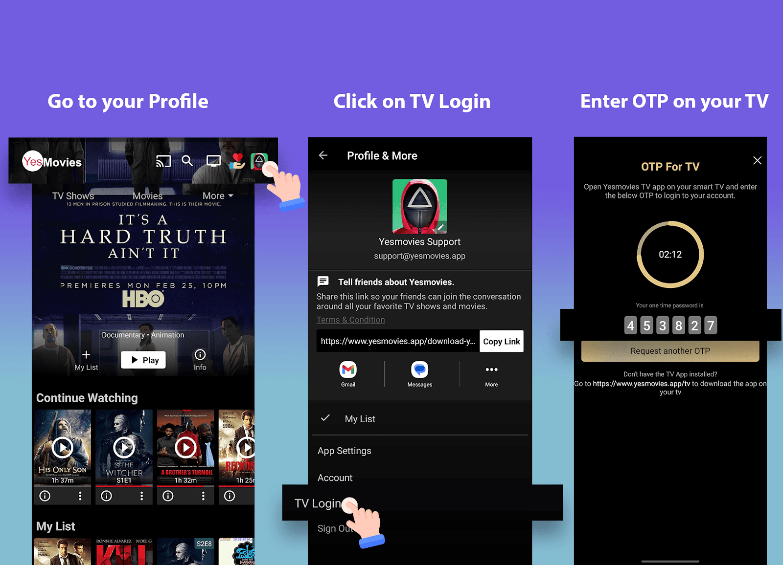 How to login Netflix Mod APK on TV using mobile